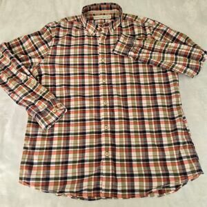 The Normal Brand Plaid Button Down Shirt XL Cotton Stretch Casual Outdoors